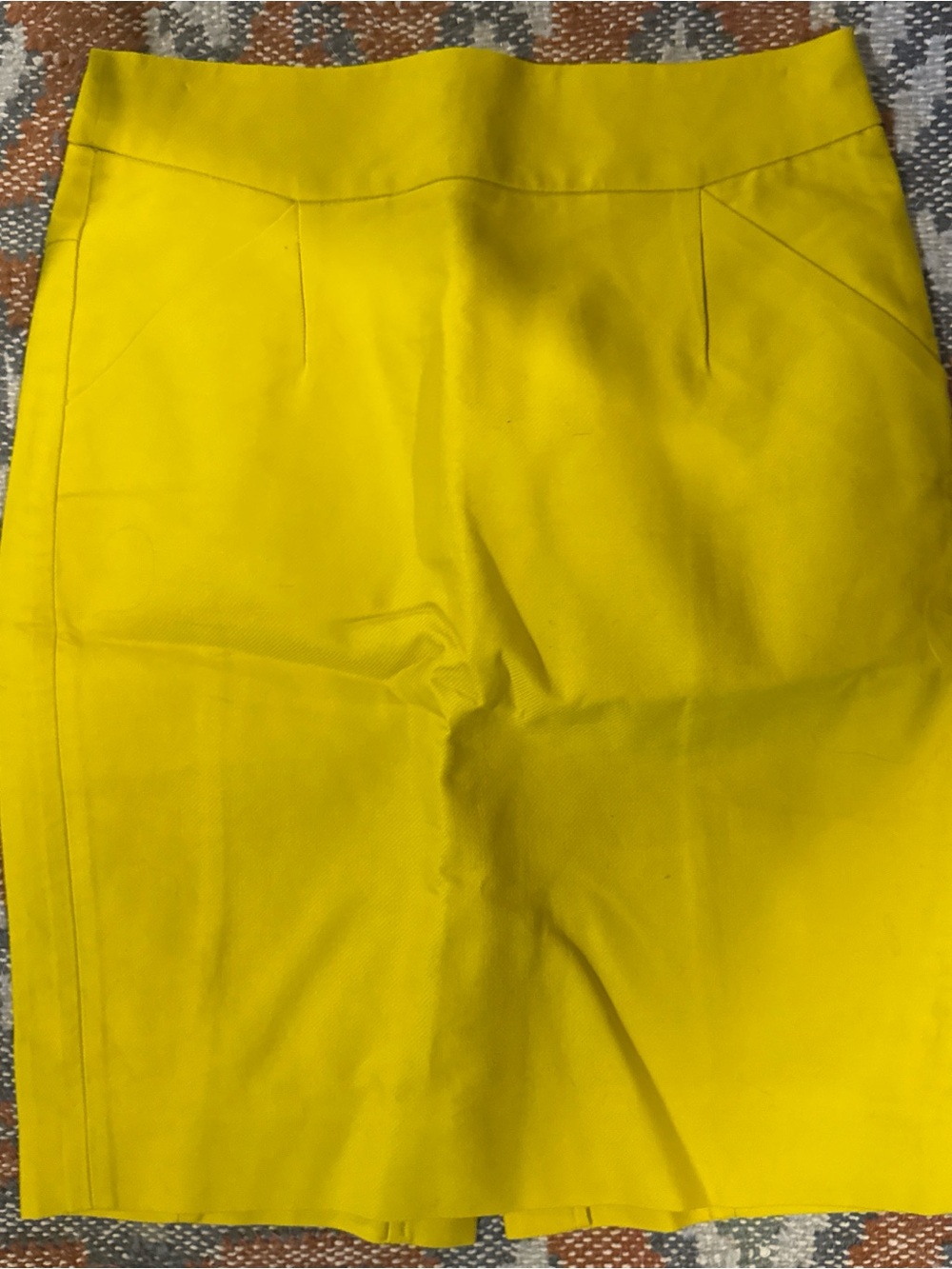 J. Crew Chartreuse Pencil Skirt